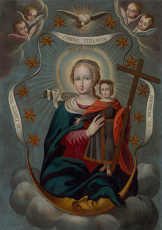 Stredoeurópsky maliar z 1. polovice 18. storočia – Panna Mária ako matka Vykupiteľa 