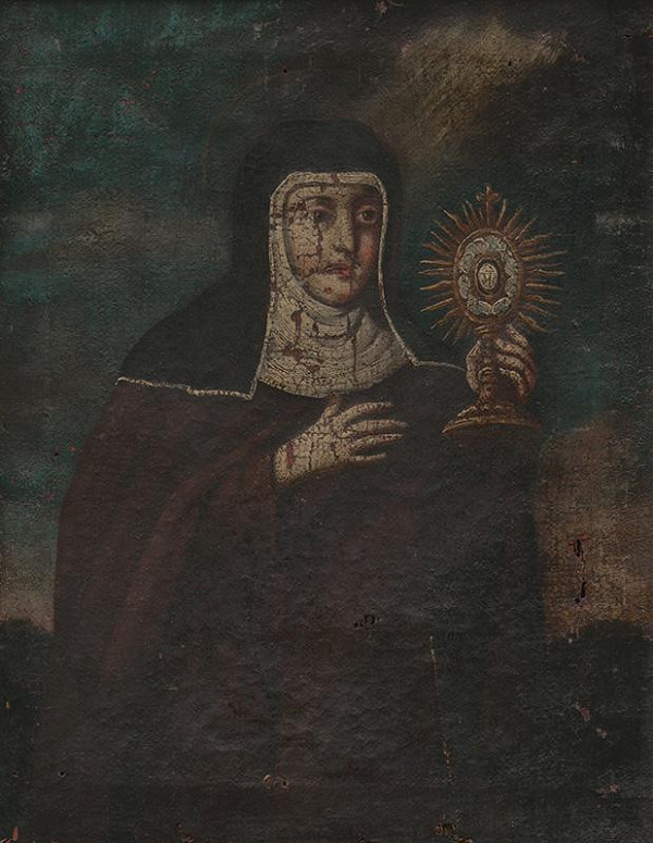 Stredoeurópsky maliar z 1. polovice 18. storočia – Svätá Klára z Assisi