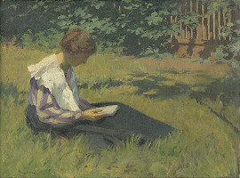 Sándor Nyilasy – Čítajúca deva 