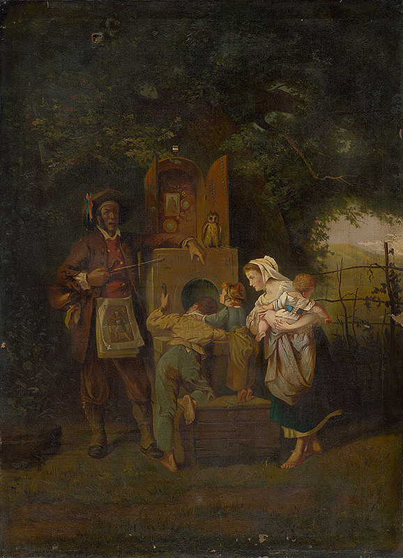 Stredoeurópsky maliar z 2. polovice 19. storočia – Potulný predvádzač "kukátkových" listov 