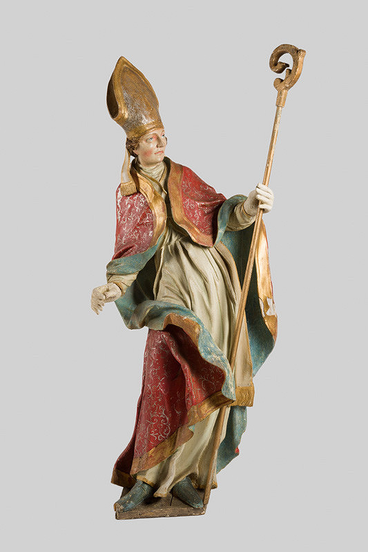 Slovenský rezbár z 2. polovice 18. storočia – Svätý Ambróz - biskup 