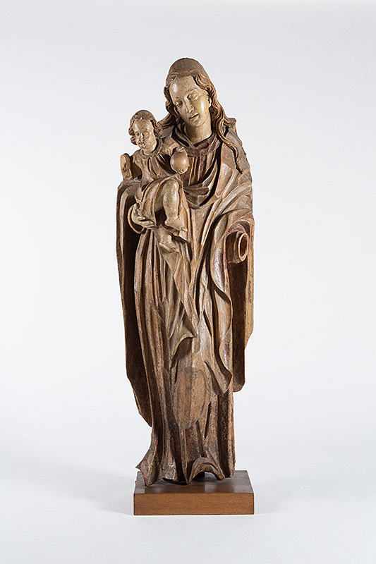 Rakúsky rezbár z polovice 17. storočia – Madona s dieťaťom 