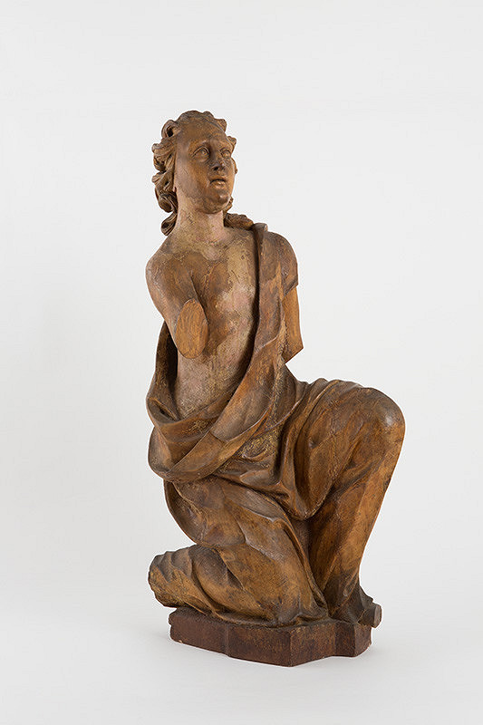 Slovenský rezbár z 2. polovice 18. storočia – Adorujúci anjel I.  