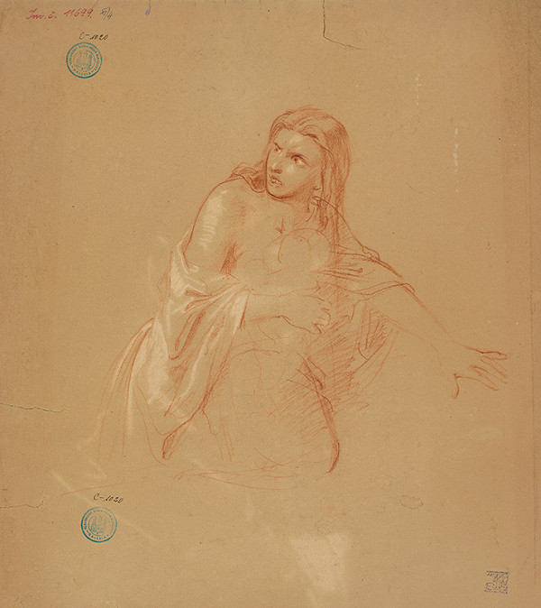 Stredoeurópsky kresliar z 2. polovice 19. storočia – Mužská hlava