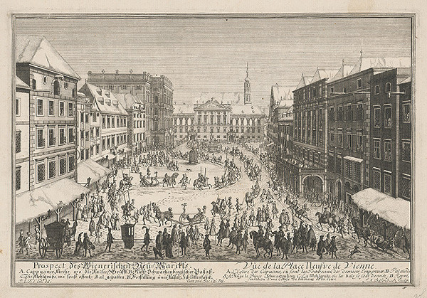 Johann Adam Delsenbach, Joseph Emanuel Fischer von Erlach – Plán viedenského Neumarktu