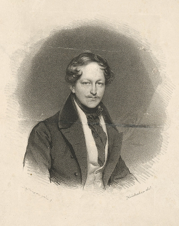 Moritz Michael Daffinger, Joseph Kriehuber – Portrét kniežaťa Pálffyho 