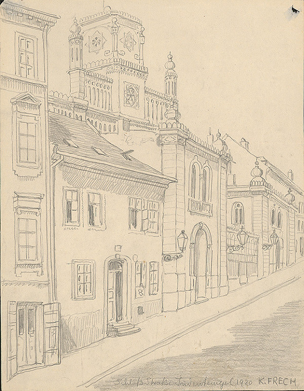 Karol Frech – Židovská synagoga na Zámockej ulici v Bratislave