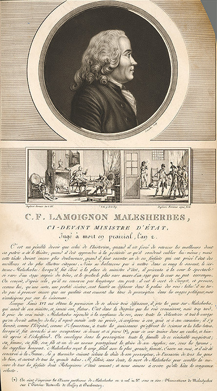 Charles Francois Gabriel Levachez, Jean Duplessi-Bertaux – Portrét C.F.Lamoignona Malesherbesa