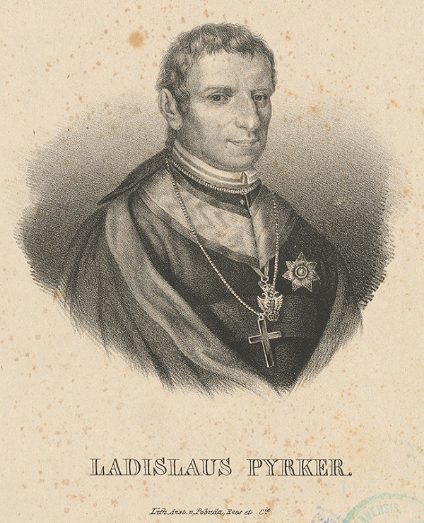 Stredoeurópsky grafik z 1. polovice 19. storočia – Portrét L.Pyrkera
