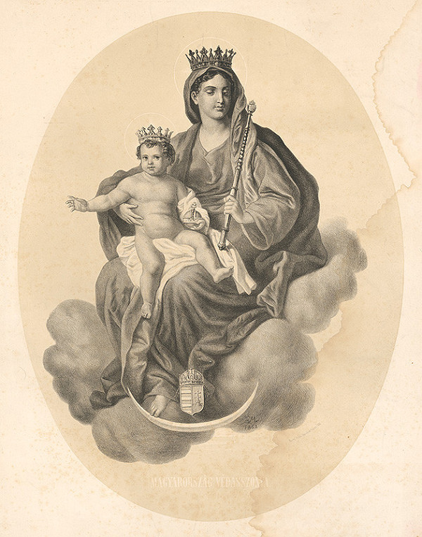 Maďarský grafik z 19. storočia – Patrona Hungariae