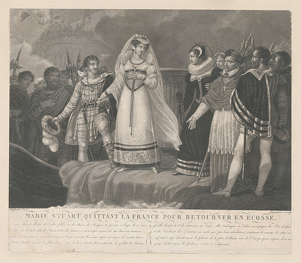 Auguste Alexandre Baudran, Charles Abraham Chasselat – Odchod Márie Stuartovnej z Francúzska