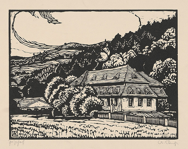 Stredoeurópsky grafik z 20. storočia – Dom v prírode