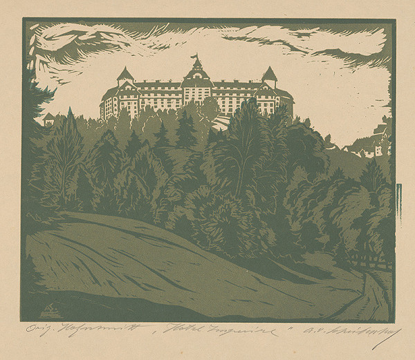 Nemecký grafik z 20. storočia – Hotel Imperiál