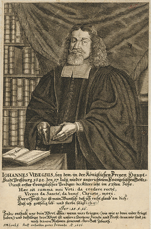 Johann Martin Lerch – Podobizeň Jána Vibegiusa