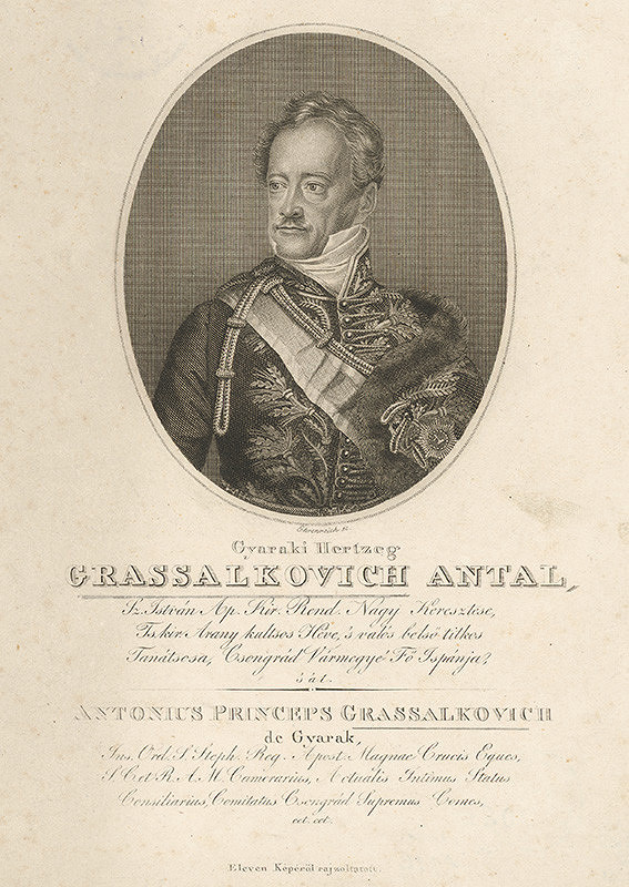 Adám Sándor Ehrenreich – Portrét kniežaťa Antona Grassalkovicha