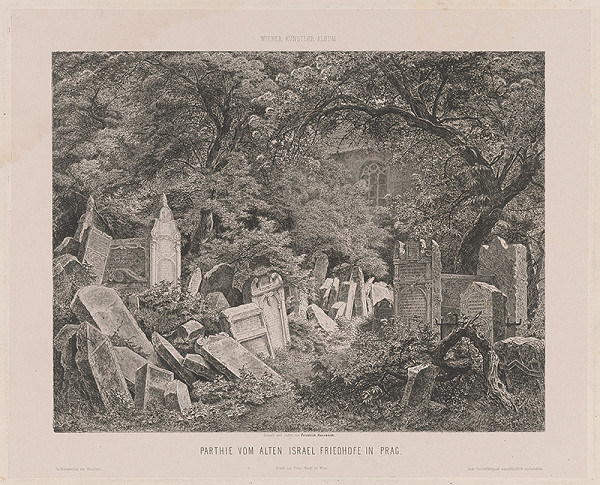 Bedřich Havránek – Časť židovského cintorína v Prahe