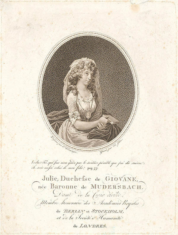 Friedrich John, Veit Kinninger – Juliána, kňažná de Giovanne, rodená barónka de Mursbach
