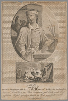 Petr Bohmann, Neznámy rytec – Podobizeň a mučenie sv. Víta 