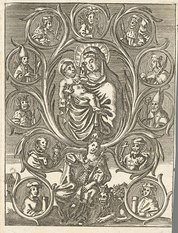 Stredoeurópsky grafik zo 17. storočia – Madonna a svätci