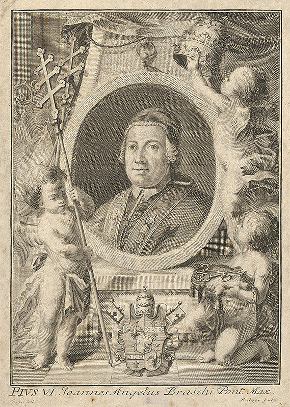 Jan Jakub Quirin Jahn, Jan Jiří Balzer – Portrét Pia VI.