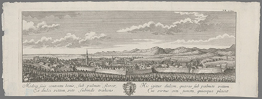 Abraham Karlschmied, Samuel Mikovíny – Pohľad na Modru 