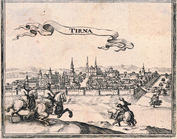 Stredoeurópsky grafik zo 17. storočia – Veduta Trnavy
