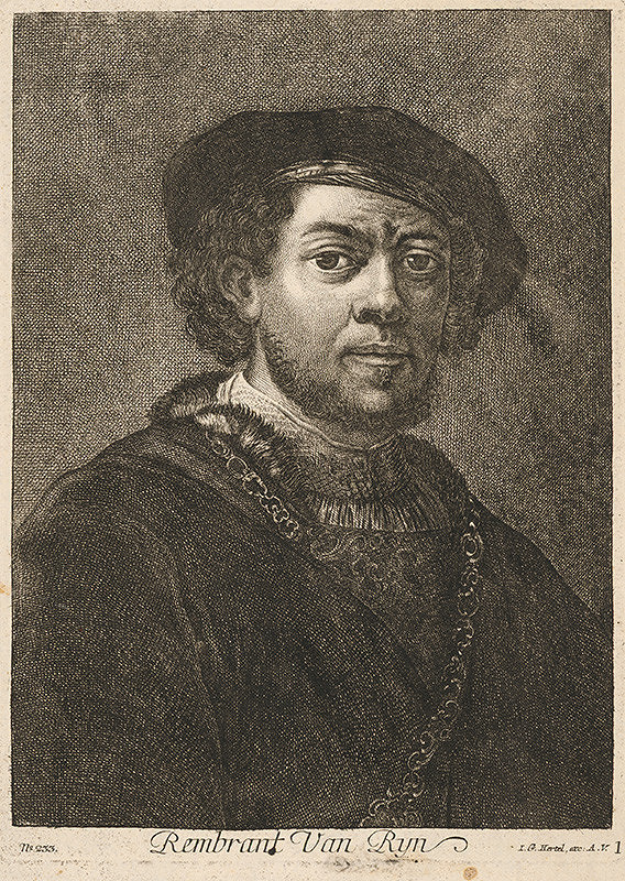 Stredoeurópsky grafik z 18. storočia – Portrét Rembranta van Ryna