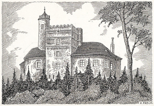 Karol Frech – Hrad Sachsengang a.d. Donau 