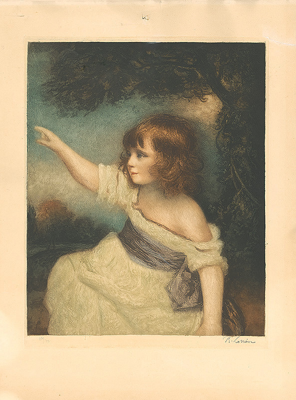 René Lorrain – Portrét dievčatka