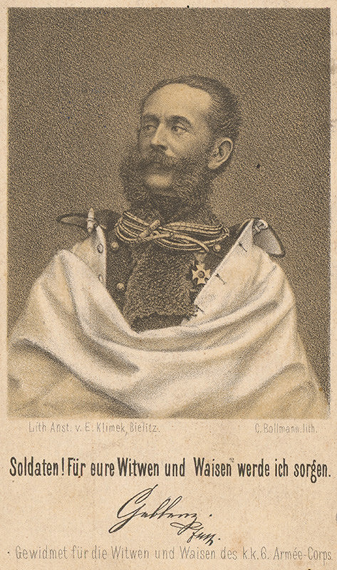 Eduard Klimek, C. Bollmann – Portrét generála Gablanza