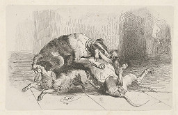 Johann Matthias Ranftl – Psí boj 