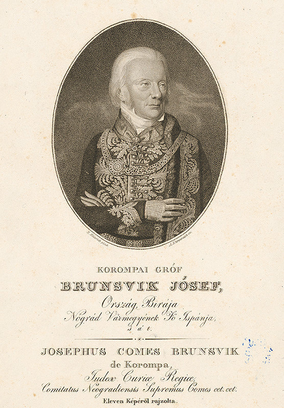 B. Heinrich, Adám Sándor Ehrenreich – Portrét Jozefa Brunswicka