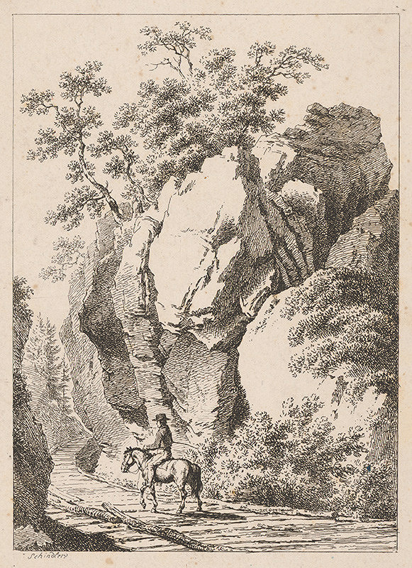Johann Jacob Schindler – Jazdec v skalách