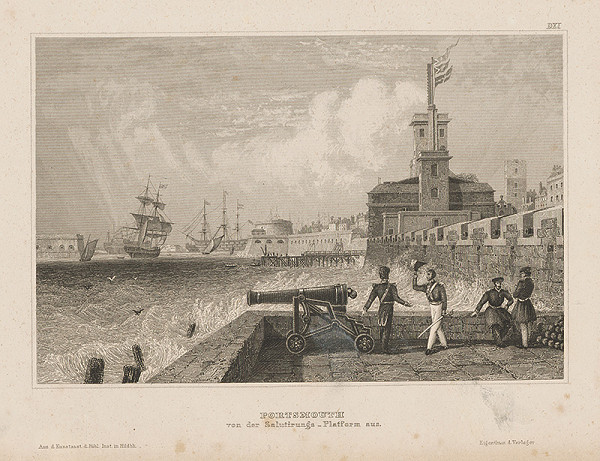 Stredoeurópsky grafik z 19. storočia – Portsmouth