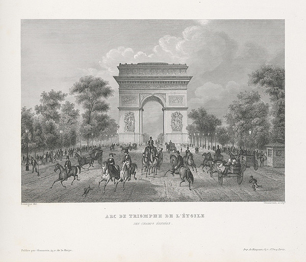 Adolphe Rouargue, Chamouin – Víťazný oblúk v Paríži