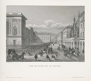 Adolphe Rouargue, Chamouin – Ulica Rivoli v Paríži 