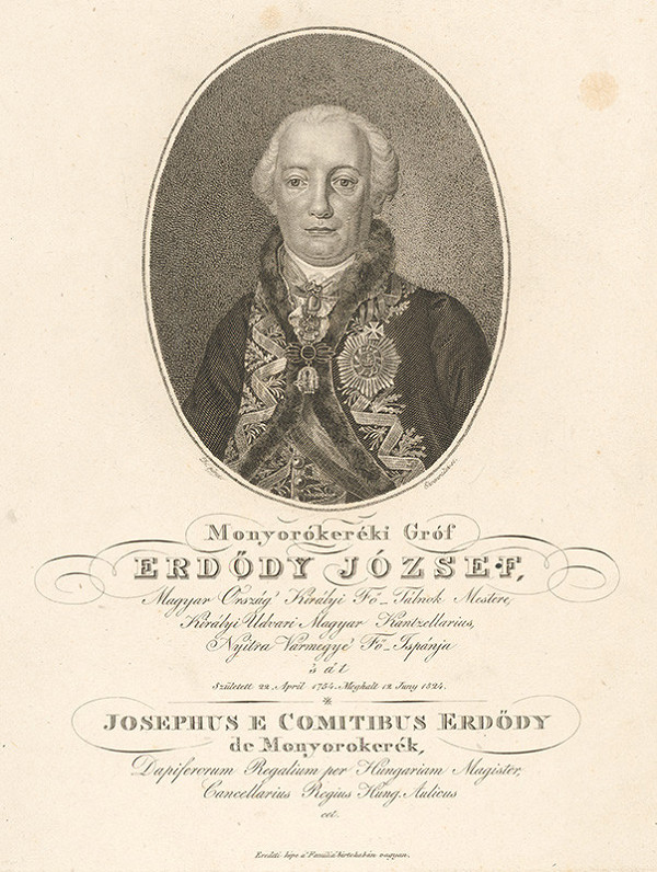 Adám Sándor Ehrenreich – Portrét grófa Jozefa Erdödyho