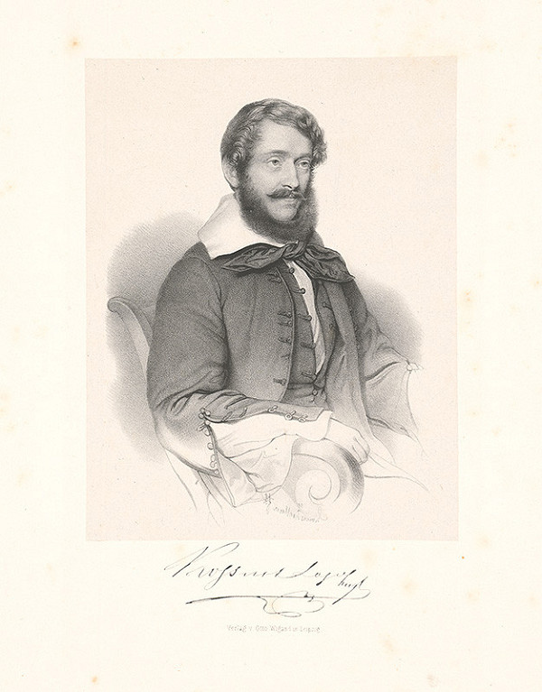 Stredoeurópsky grafik z 19. storočia, Franz Eybl – Portrét Kossuta Lajosa