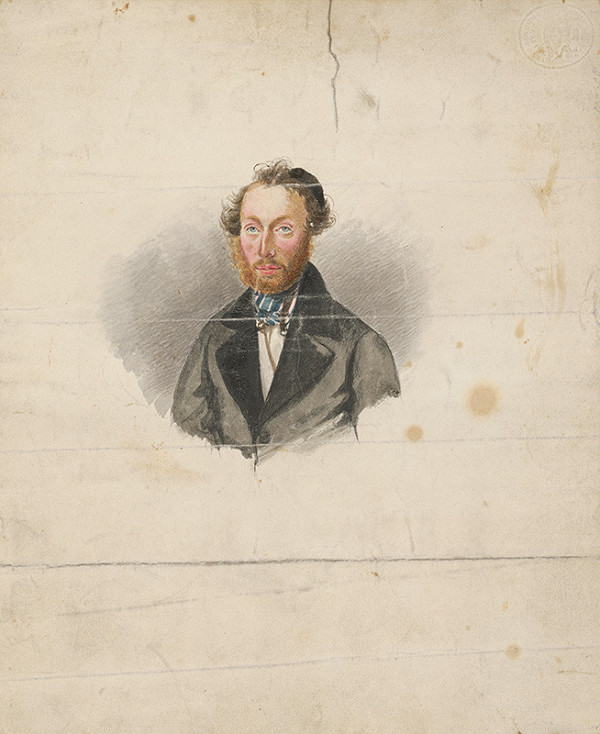 Stredoeurópsky grafik z 19. storočia – Portrét muža