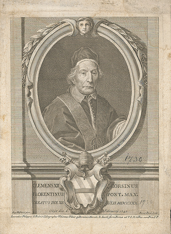 Agostino Masucci, Rocco Pozzi – Clemens XII. Corsinus