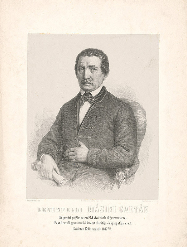 Stredoeurópsky grafik z 19. storočia – Gaetán Biasini