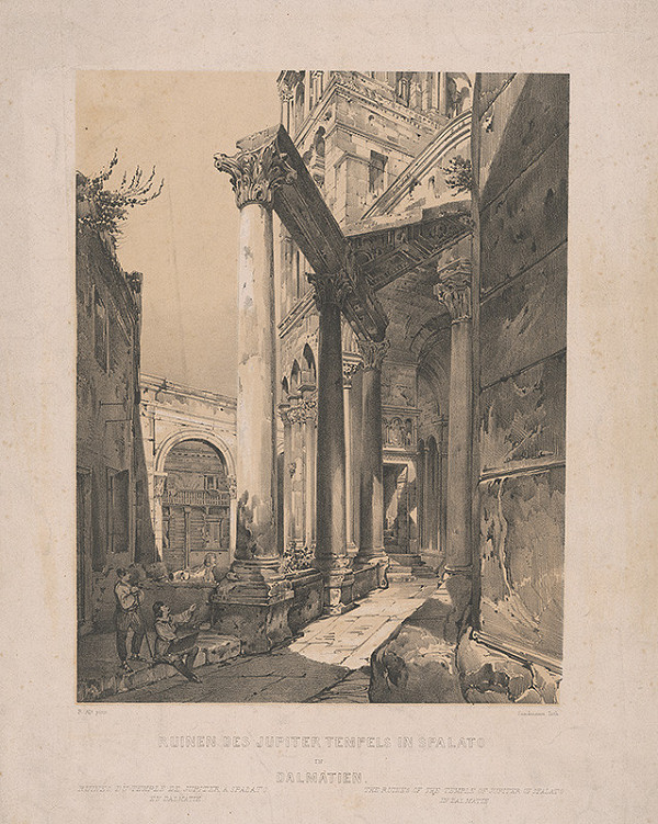 Rudolf Alt, Franz Josef Sandmann – Zrúcaniny Jupiterovho chrámu v Splite