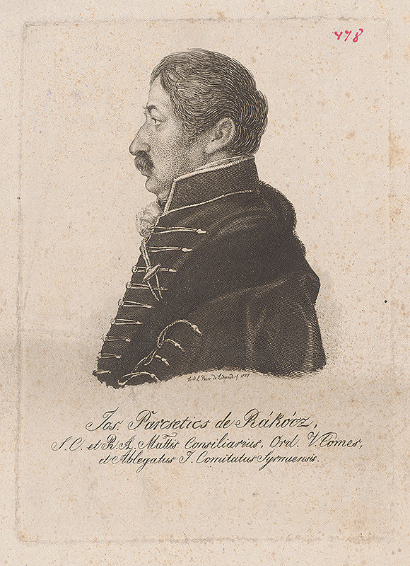 Ferdinand Karl Theodor Lütgendorff – Portrét Jozefa Parcsetocsa de Rákocz 