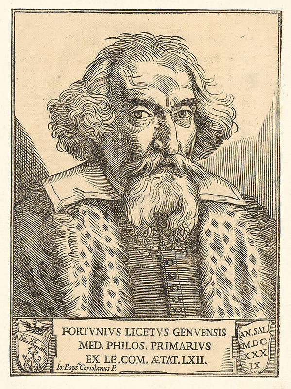 Giovanni Battista Coriolano – Portrét Fortuniusa Liceta