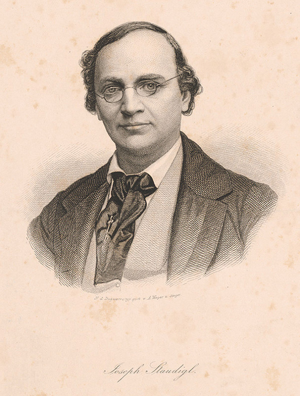 August Weger, Johann Paul Singer – Portrét Jozefa Staudigla