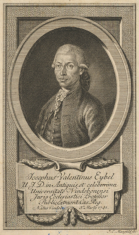 Johann Ernst Mansfeld – Portrét Jozefa Valentína Eybla