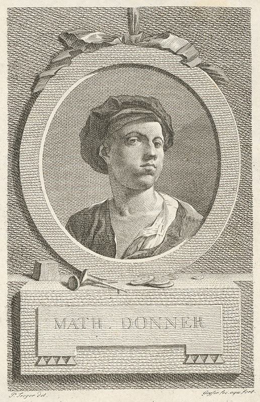 Christian Gottlieb Geyser, Paul Troger – Portrét Mateja Donnera