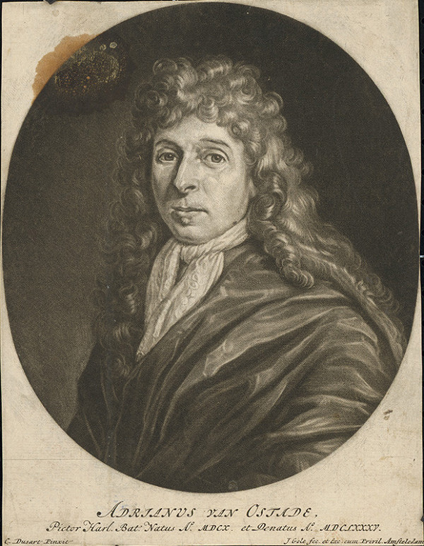 Jacob Gole, Cornelis Dusart – Portrét Adriana Van Ostade
