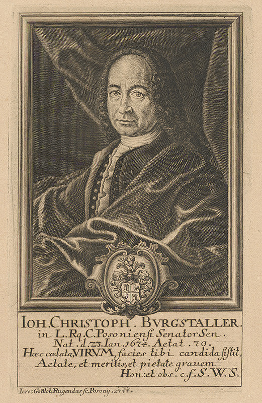 Jeremias Gottlob Rugendas – Portrét Jána Krištofa Burgstallera