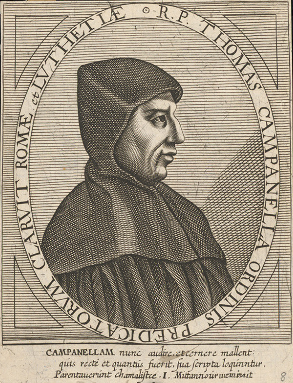 Stredoeurópsky grafik z 1. polovice 17. storočia – Portrét Tomáša Campanella